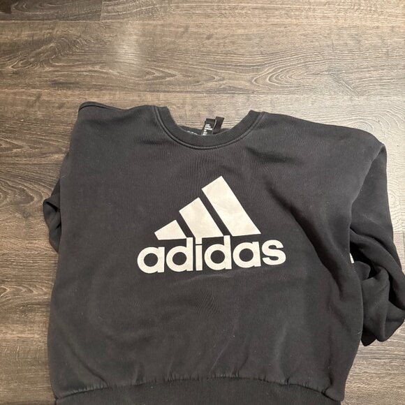 Black Adidas Crewneck Sweater - Picture 2 of 4